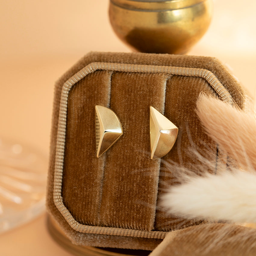 Gouden oorstekers 14 karaat