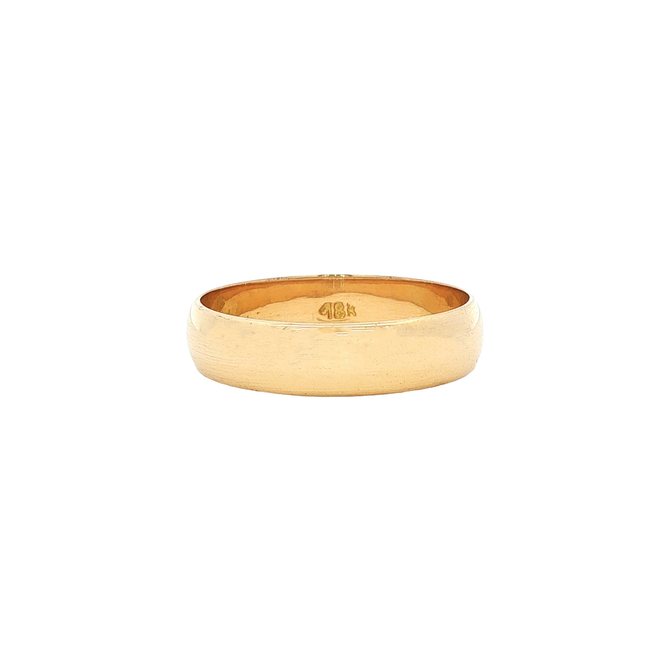Gouden gladde trouwring 14 karaat