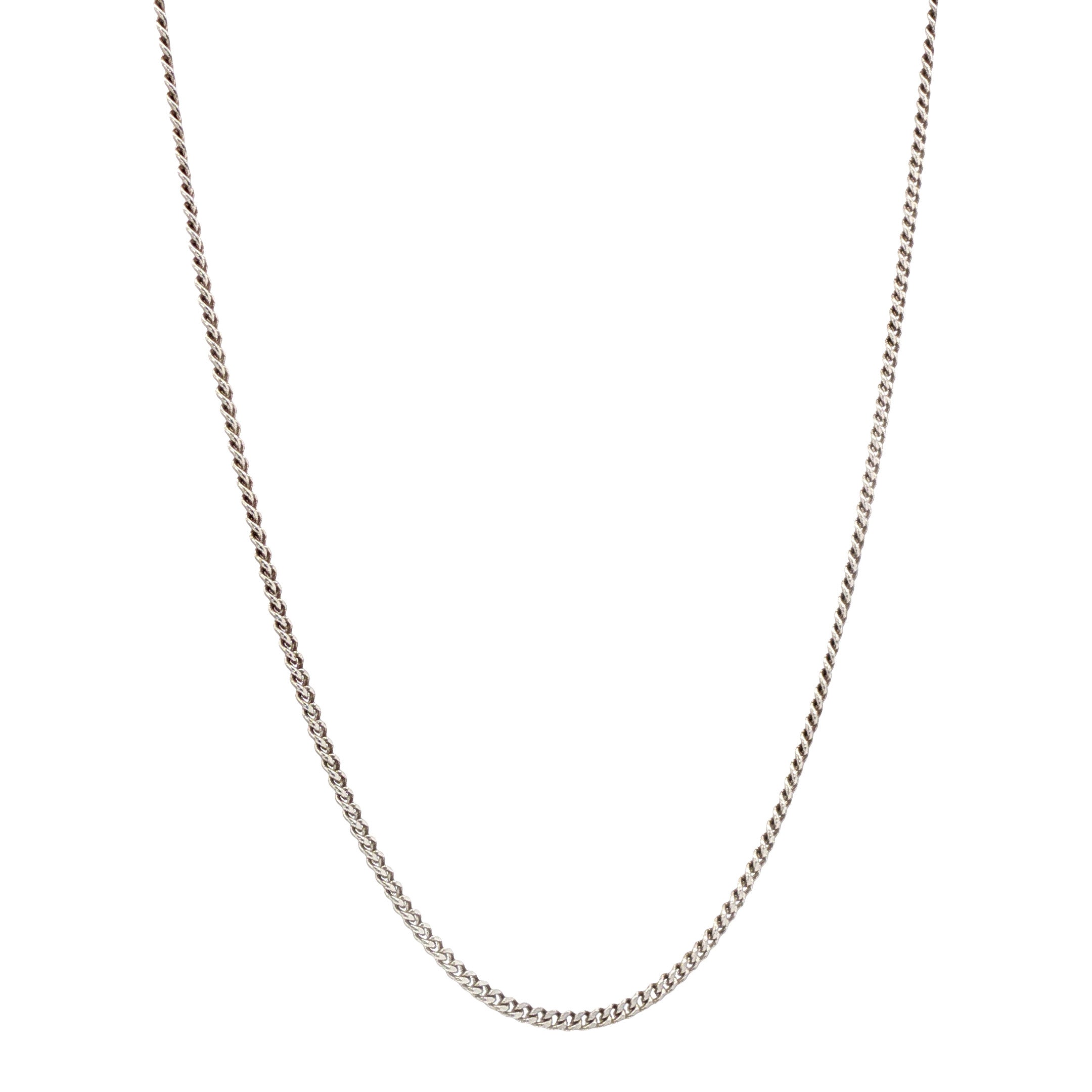 Witgouden lengtecollier gourmet 44 cm 14 karaat