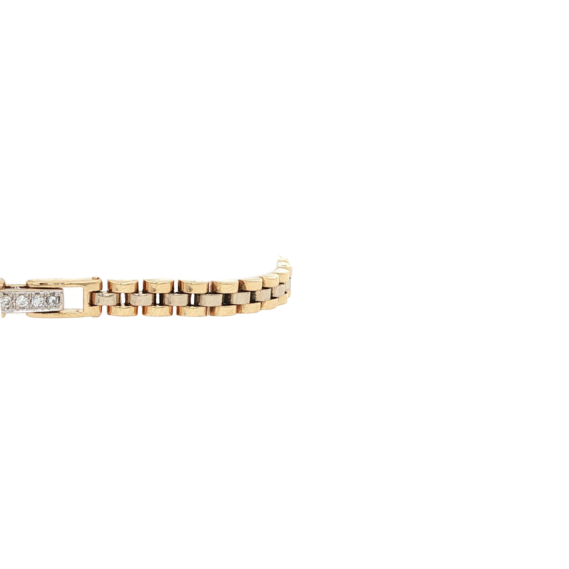 Gouden rolex armband met diamant 18 karaat