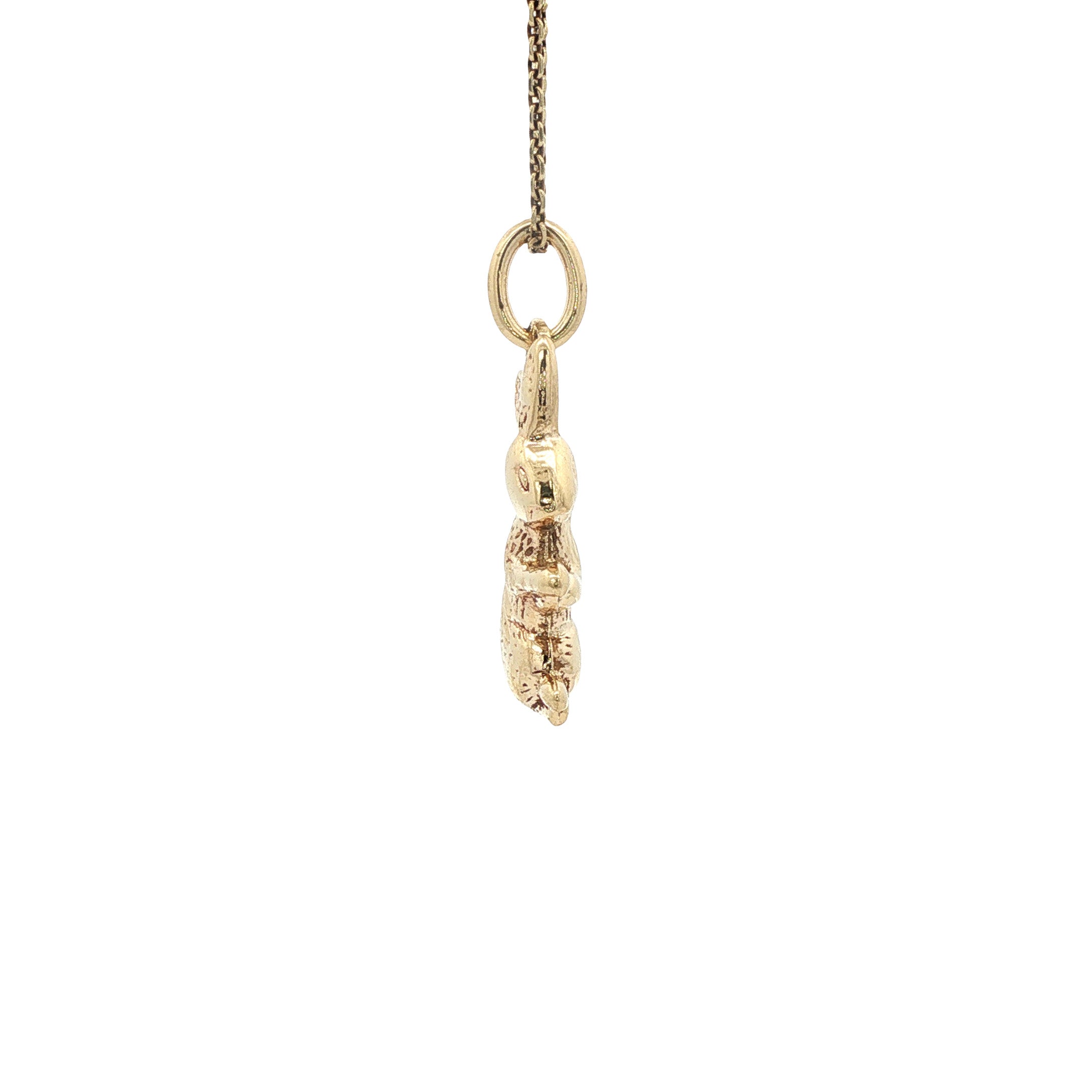 Gouden hanger haas 14 karaat