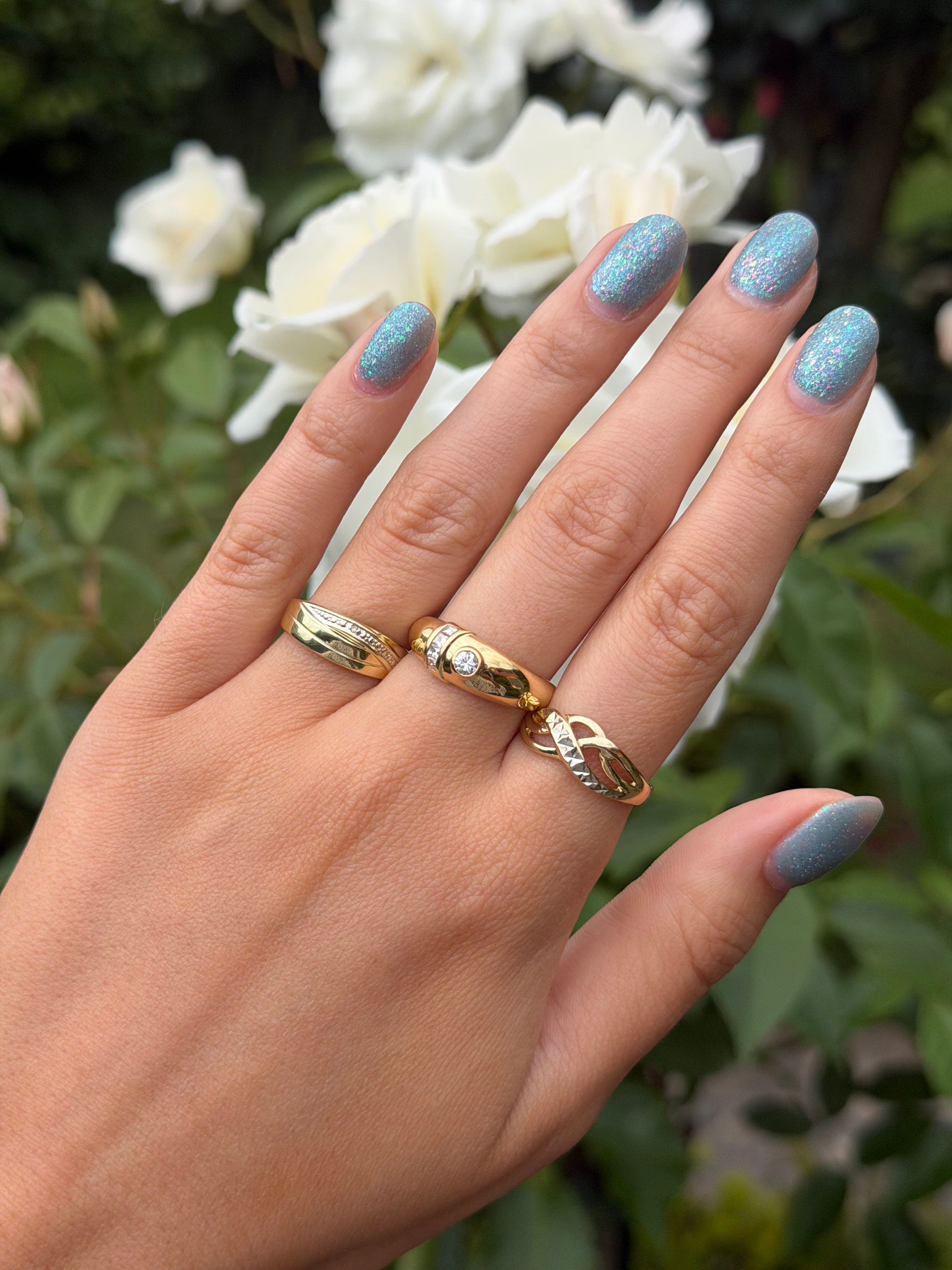 Gouden ring met diamant 18 karaat