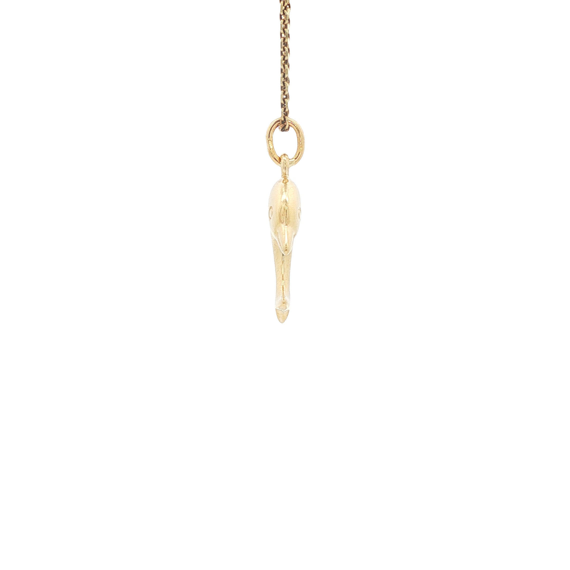 Gouden hanger dolfijn 18 karaat