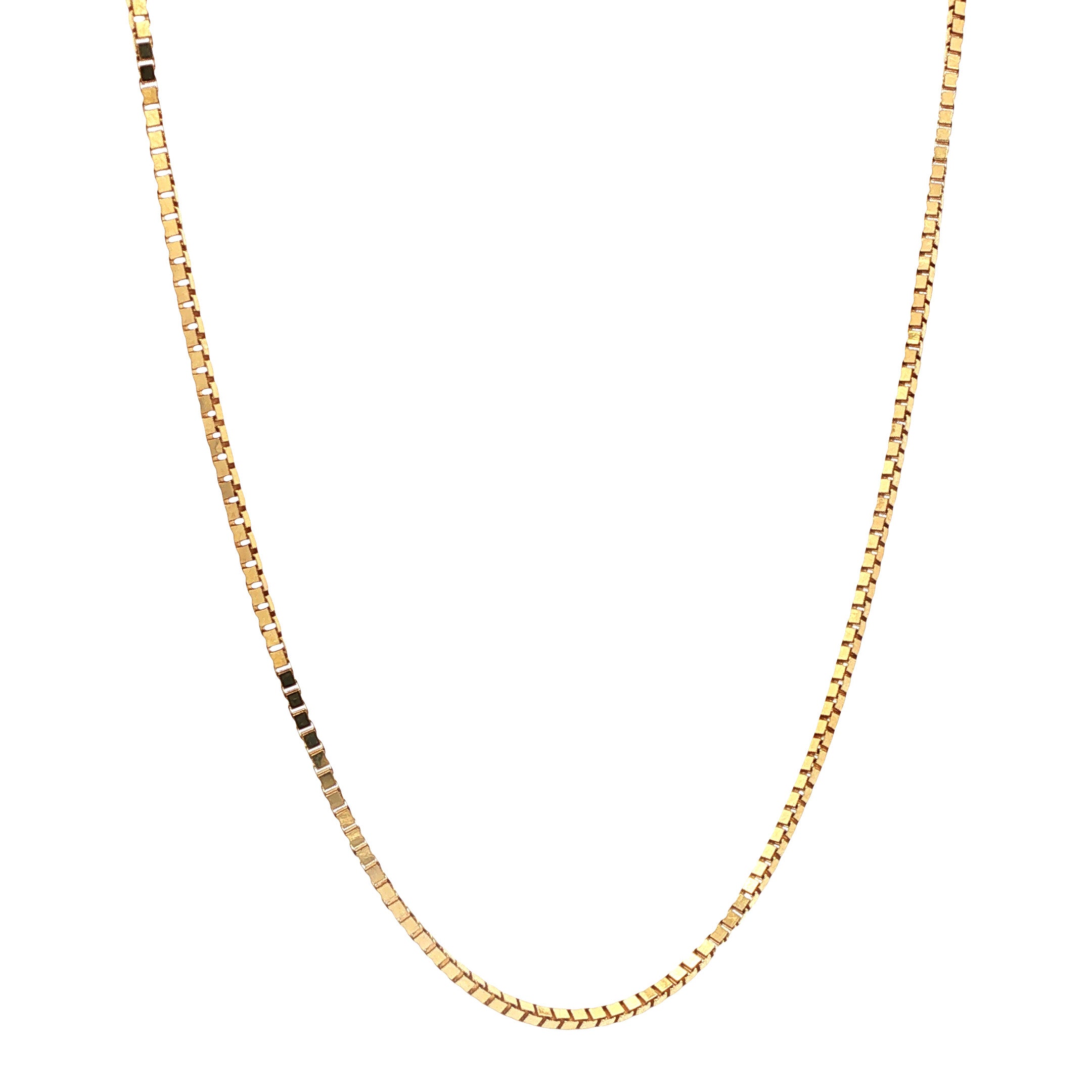 Gouden lengtecollier venetiaan 44 cm 14 karaat