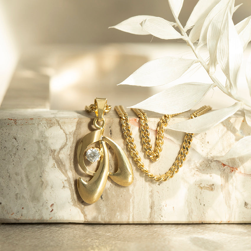 Gold gourmet necklace, 48.5 cm, 14 karat