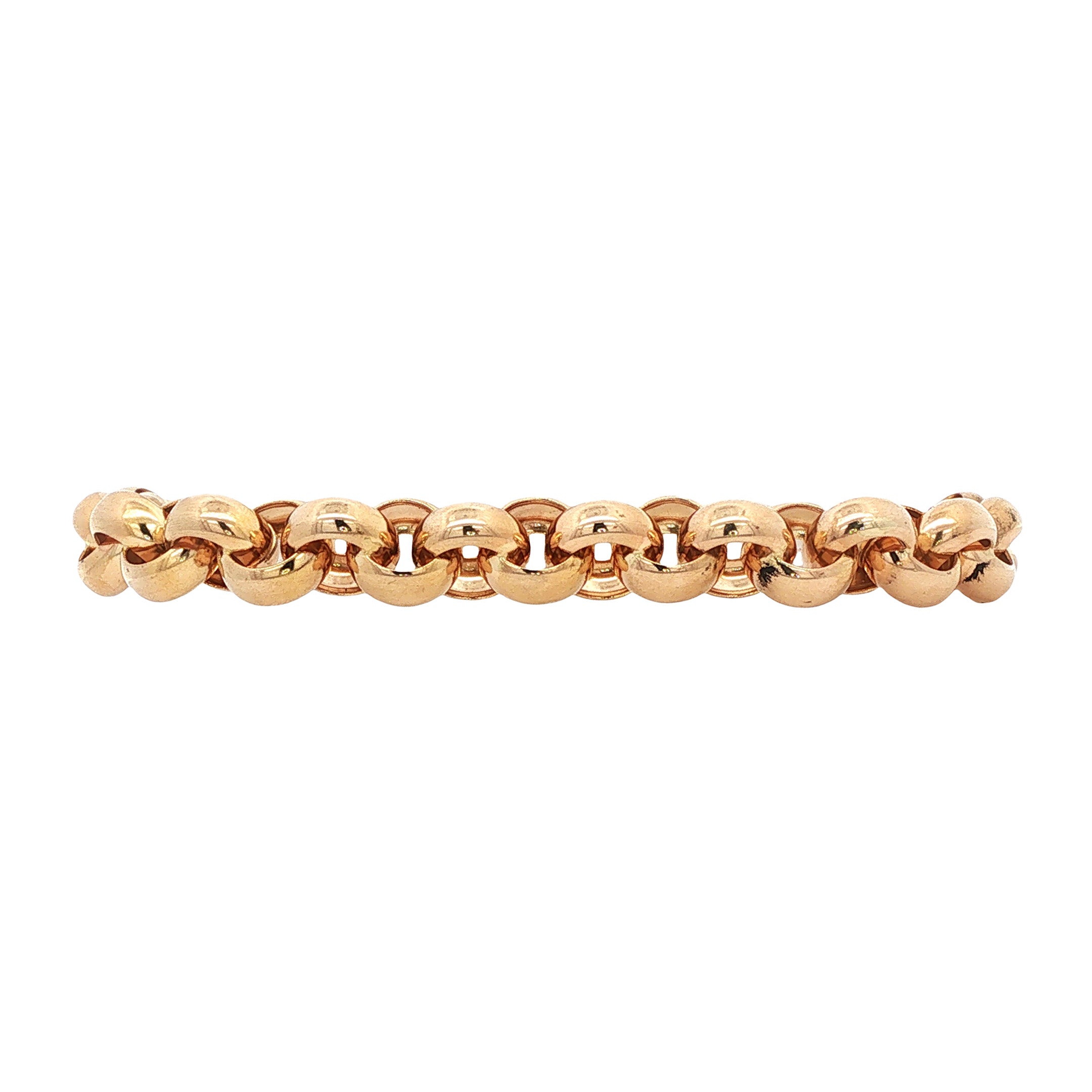 Gouden jasseron armband 19 cm 14 karaat
