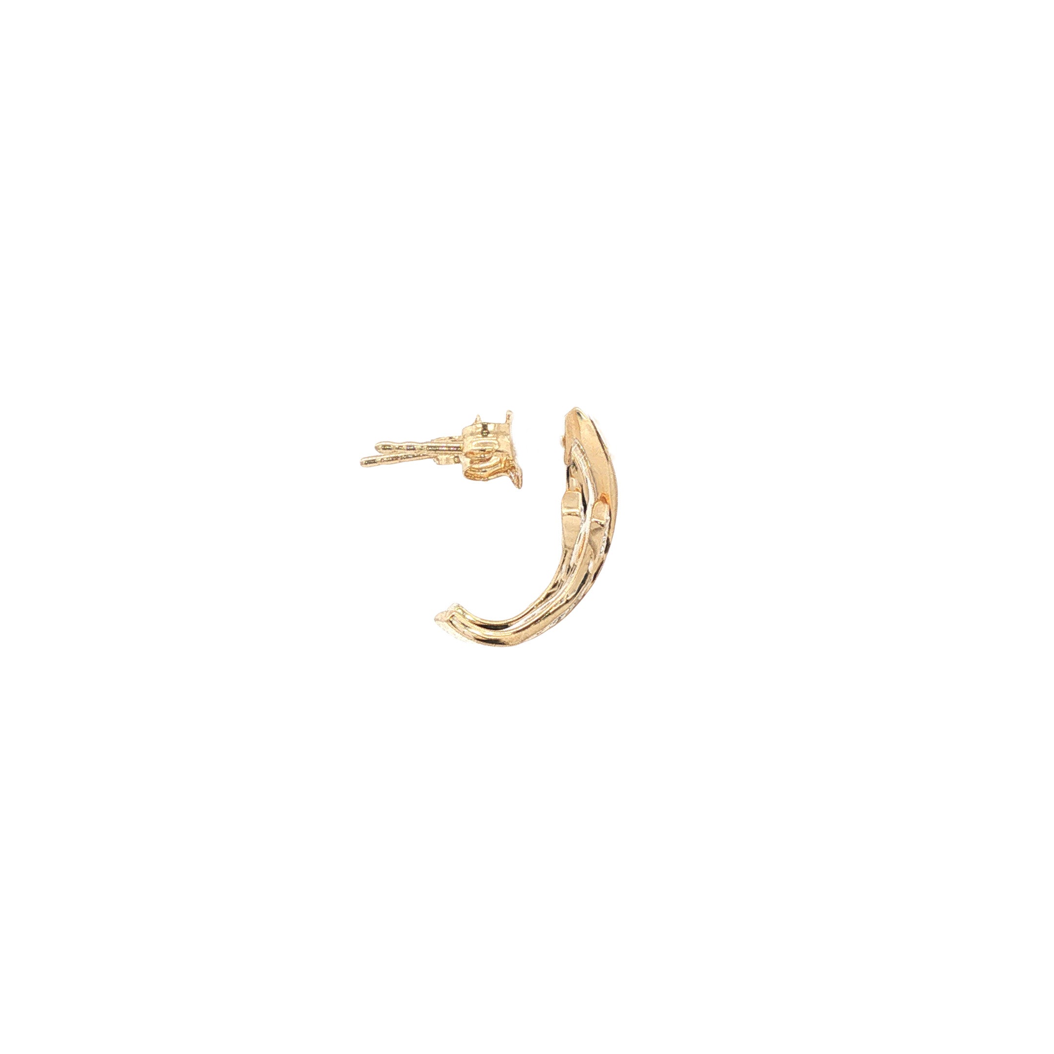 Gouden oorstekers diamant 14 karaat