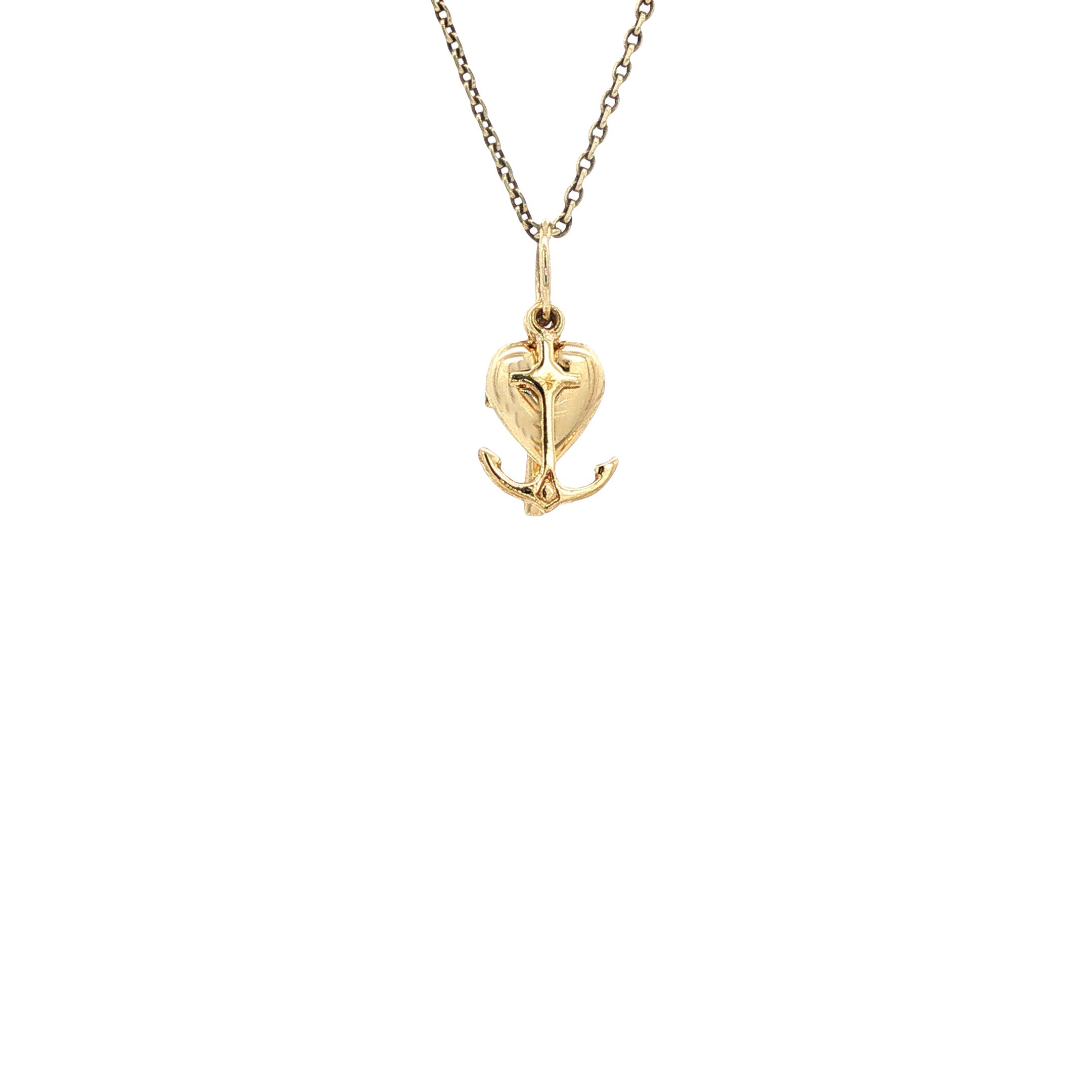 Gouden hanger geloof, hoop en liefde 14 karaat
