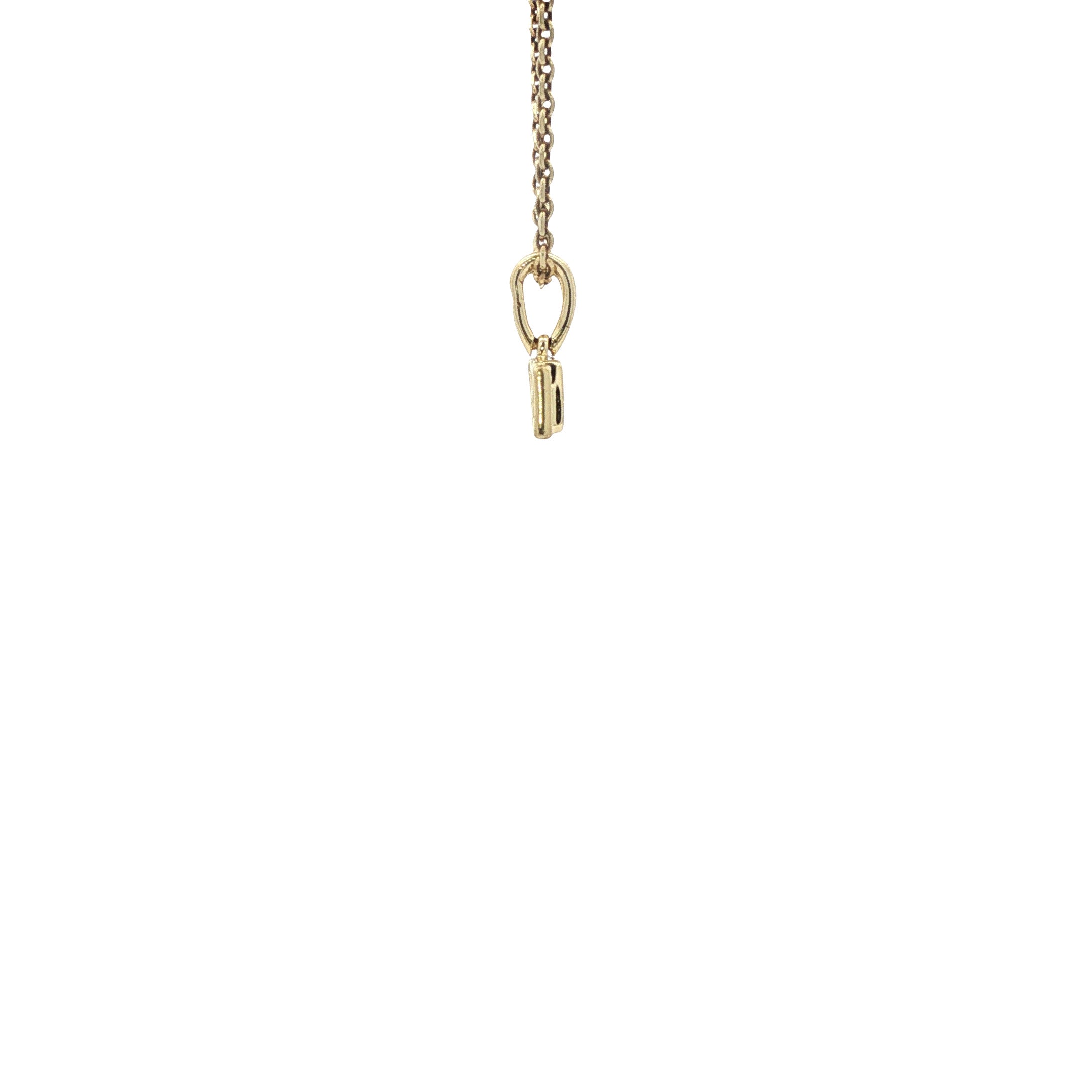 Gouden hanger LOVE met diamant 14 karaat