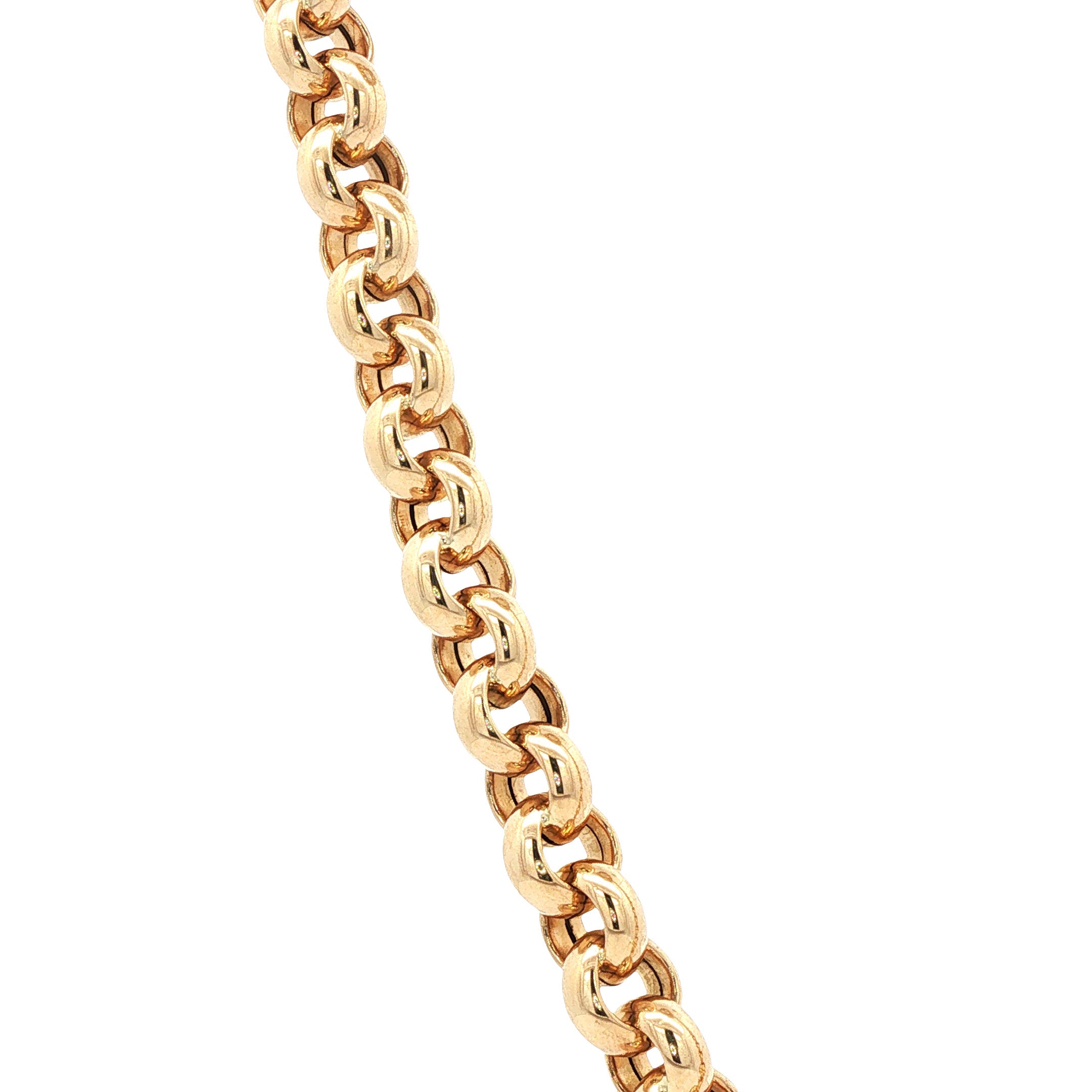 Gouden jasseron collier 50 cm 14 karaat