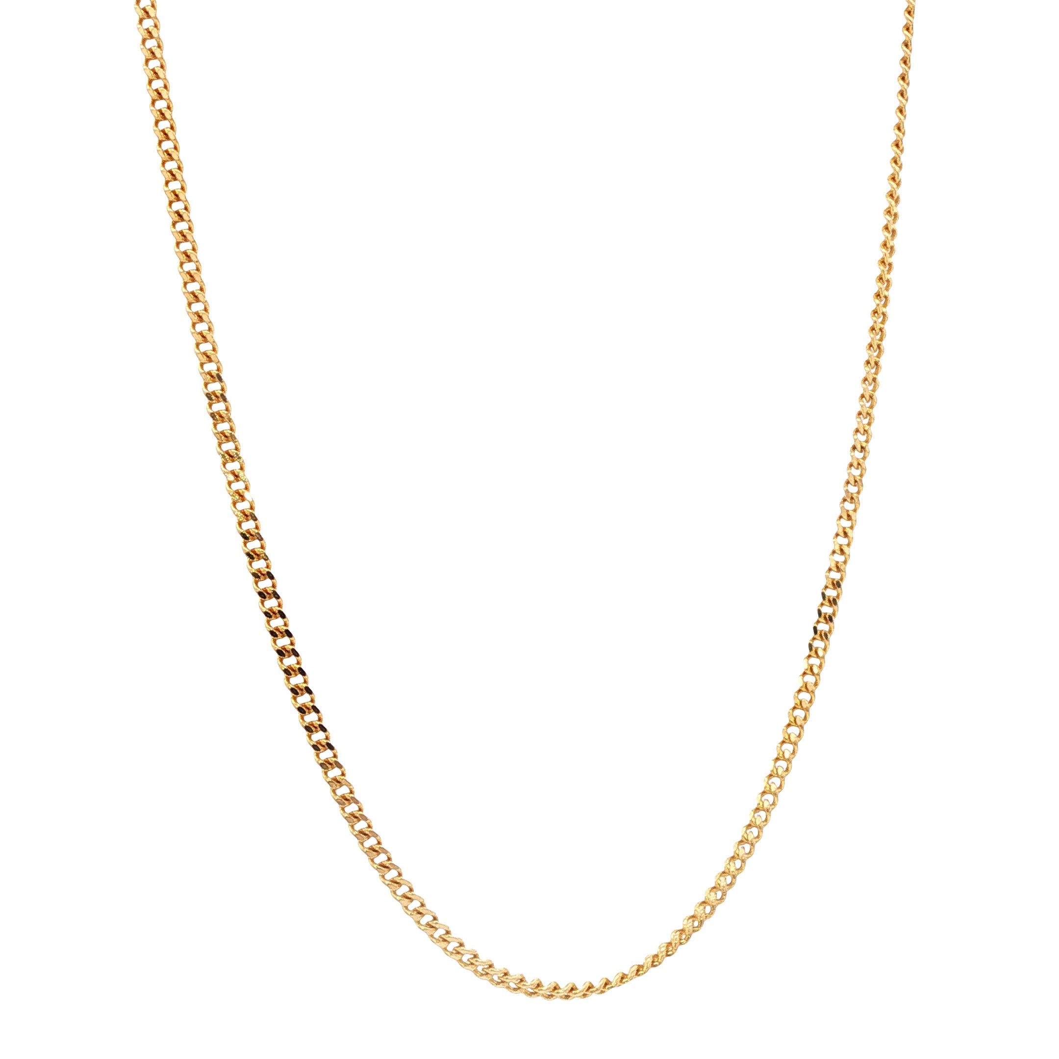 Gouden lengtecollier gourmet 43.5 cm 14 karaat