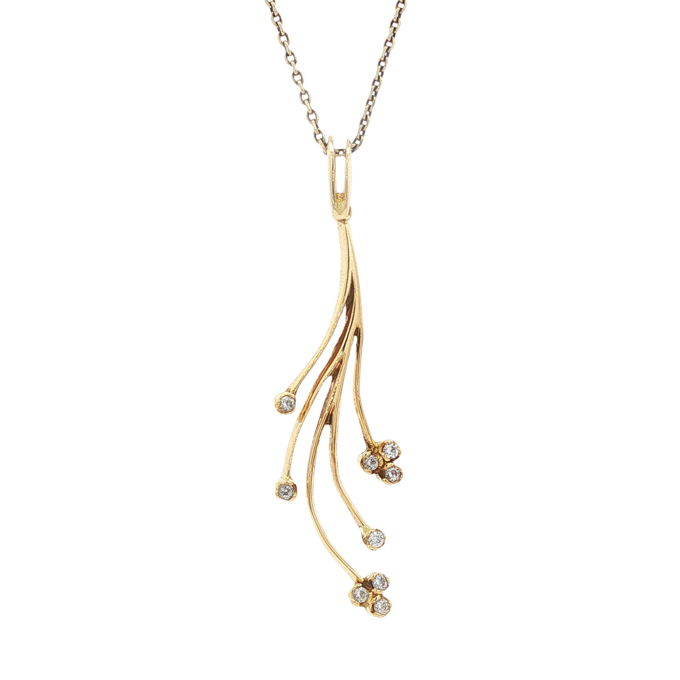 Gouden hanger met zirkonia 18 karaat