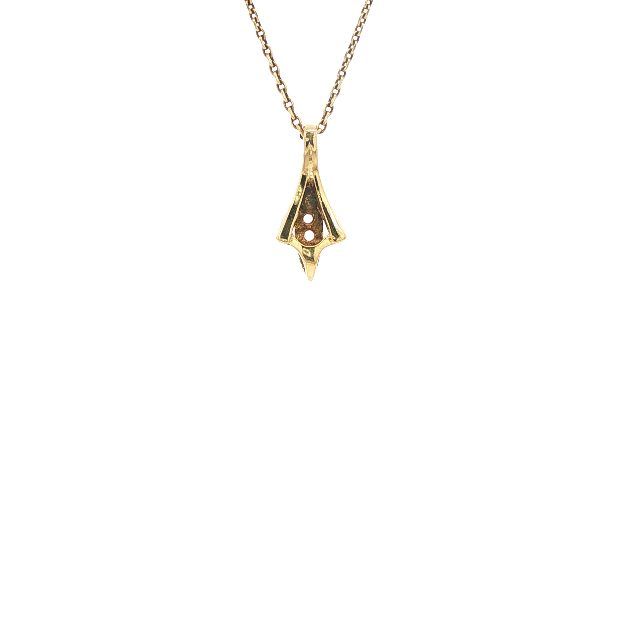 Gouden hanger met zirkonia 14 karaat